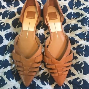 Dolce vita tan pointy toe flats size 8